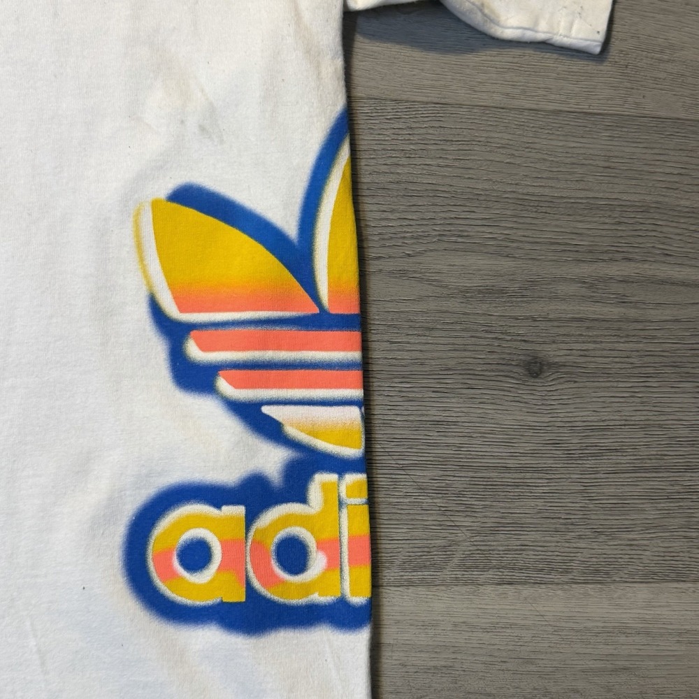 Adidas Originals Graphic T Shirt Men's L White Trefoil Logo Streetwear Tee - Picture 3 of 10